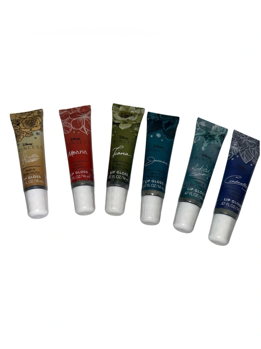Bath & Body Works Disney Princess Lip Gloss Set-Jasmine, Belle, Cinderella NWT